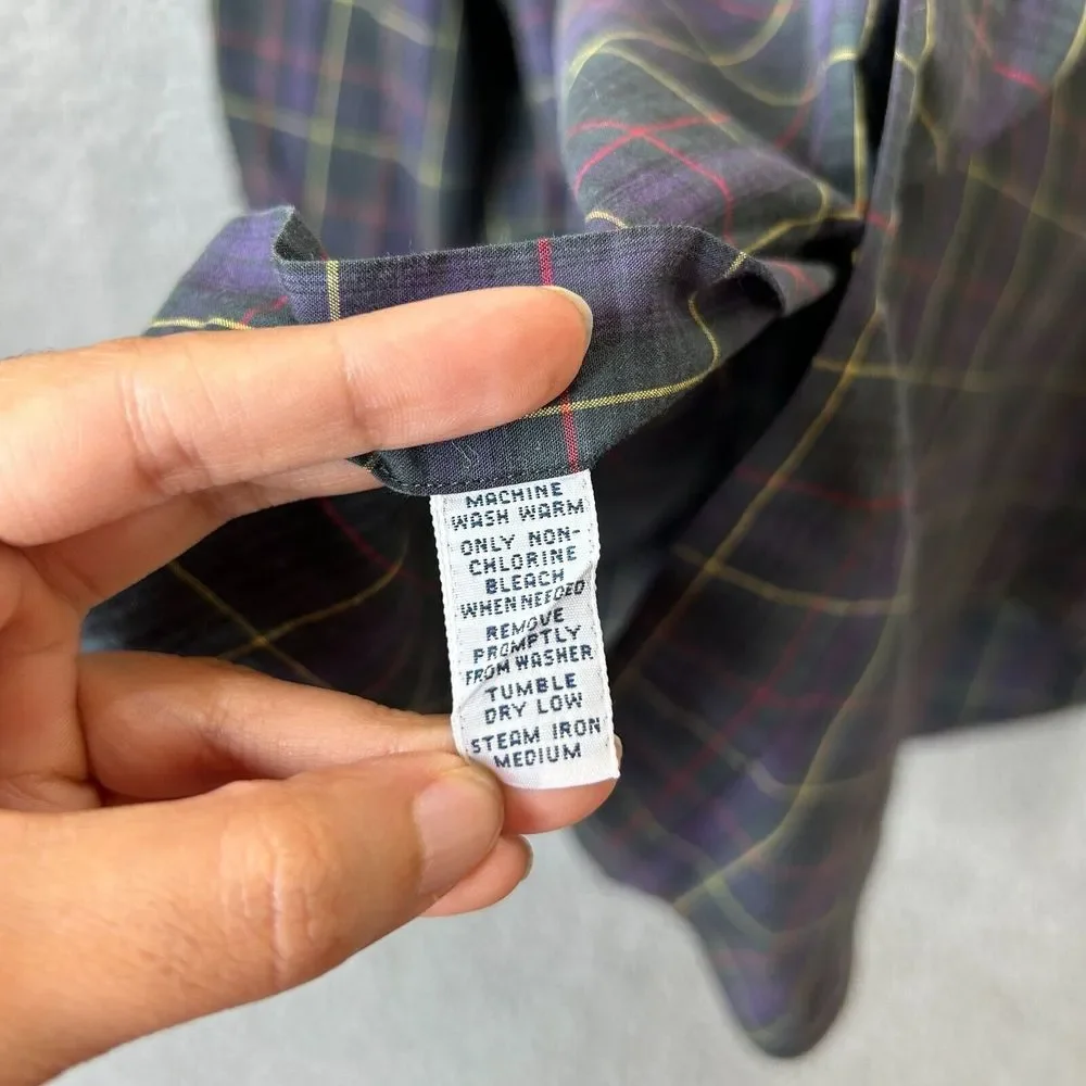Polo Ralph Lauren‎ Shirt Mens Extra Large Blake Plaid Button Down Lightweight
